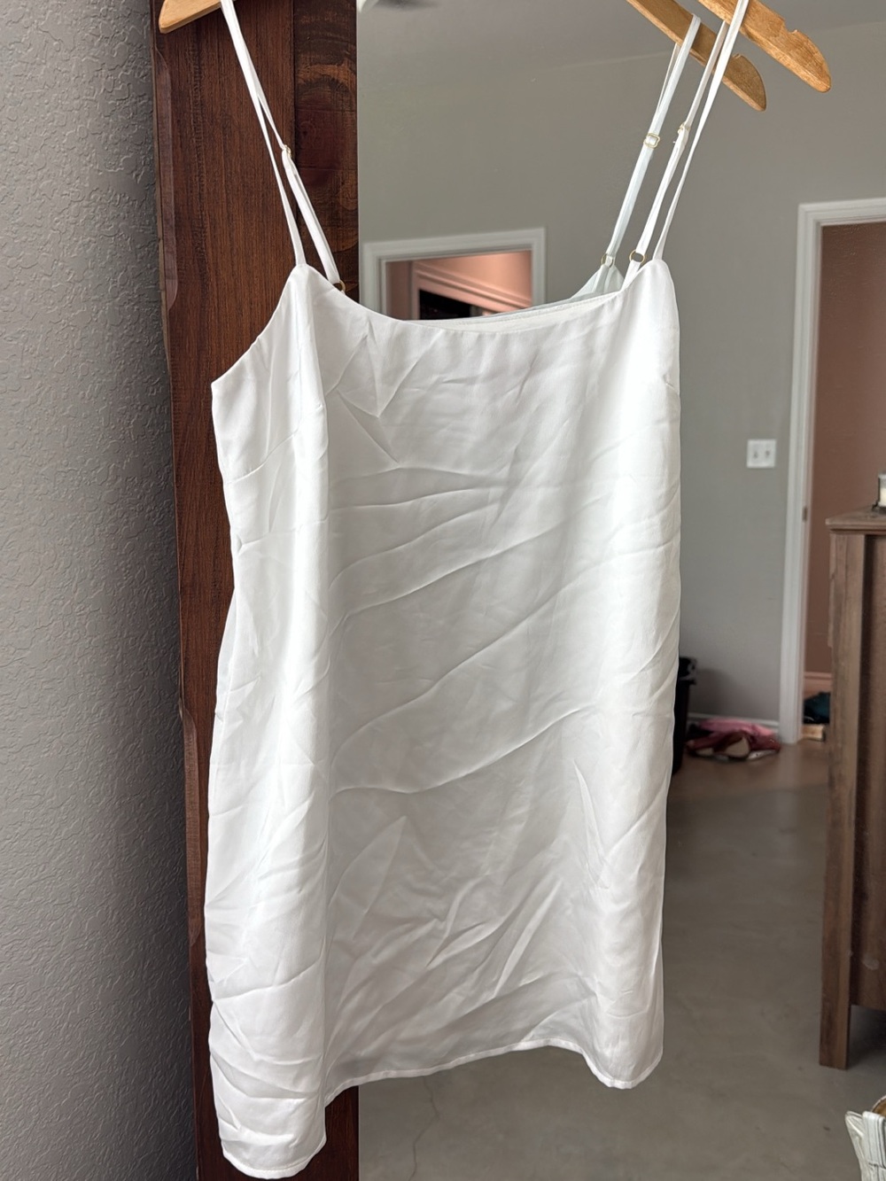 Show Me Your MuMu White Silk Slip Dress